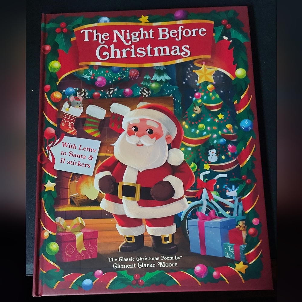 🆕️ The Night Before Christmas Book With Letter to Santa